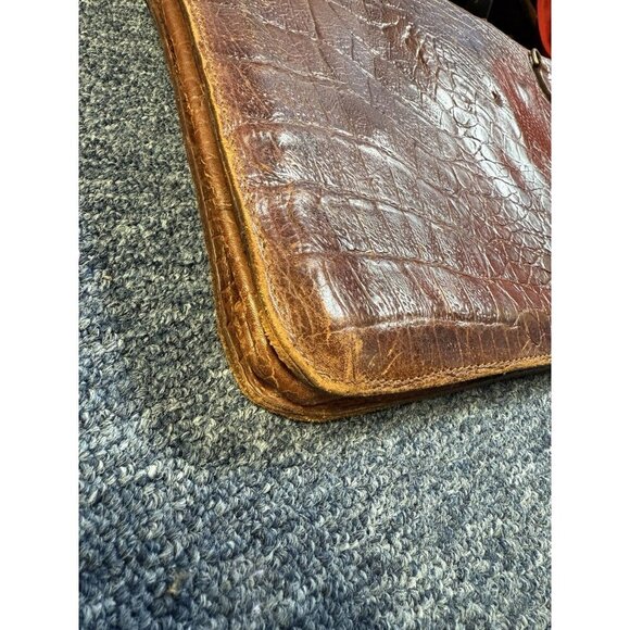 MULBERRY Vintage Brown Congo Leather Briefcase / Messenger Bag - ENGLAND - Picture 15 of 16